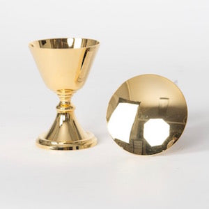 H-265 Goldplated Petit Travel Chalice and Paten Se