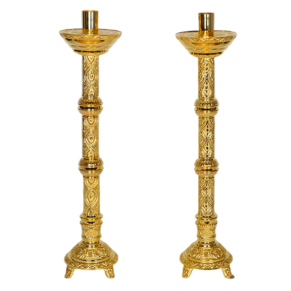 H-98G-24 Gold Plated Candlestick