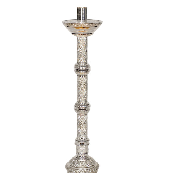 H-98S-24" Silver Plated Candlestick