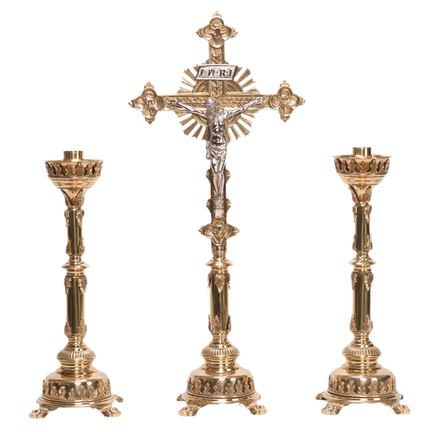 H-108B-SS Brass Stem Altar Cross