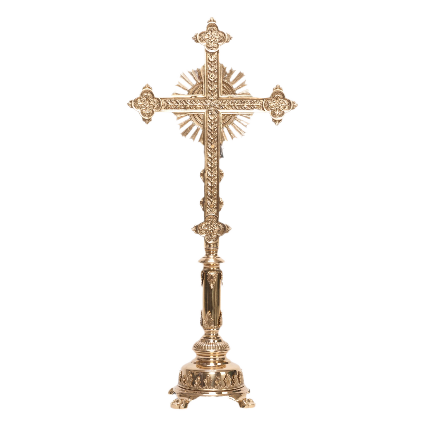 H-108B-SS Brass Stem Altar Cross