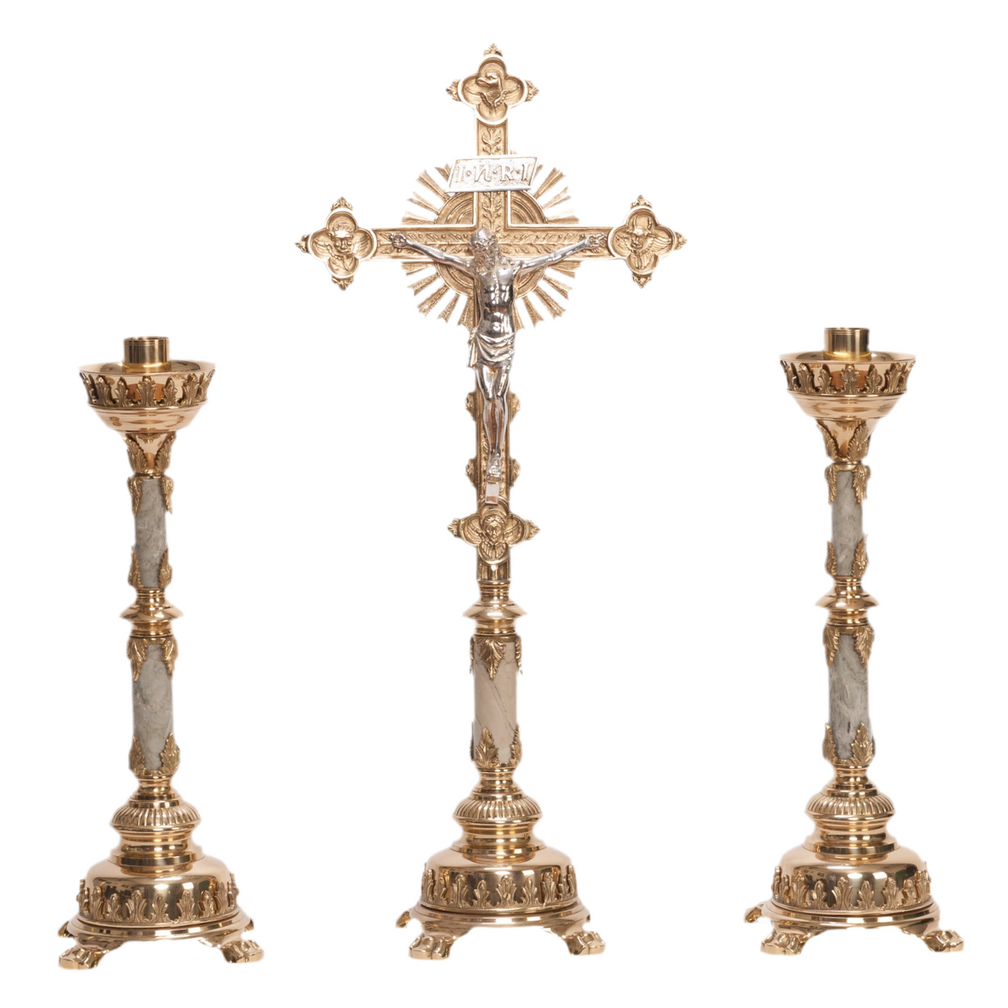 H-108B-MS Marble Stem Altar Cross