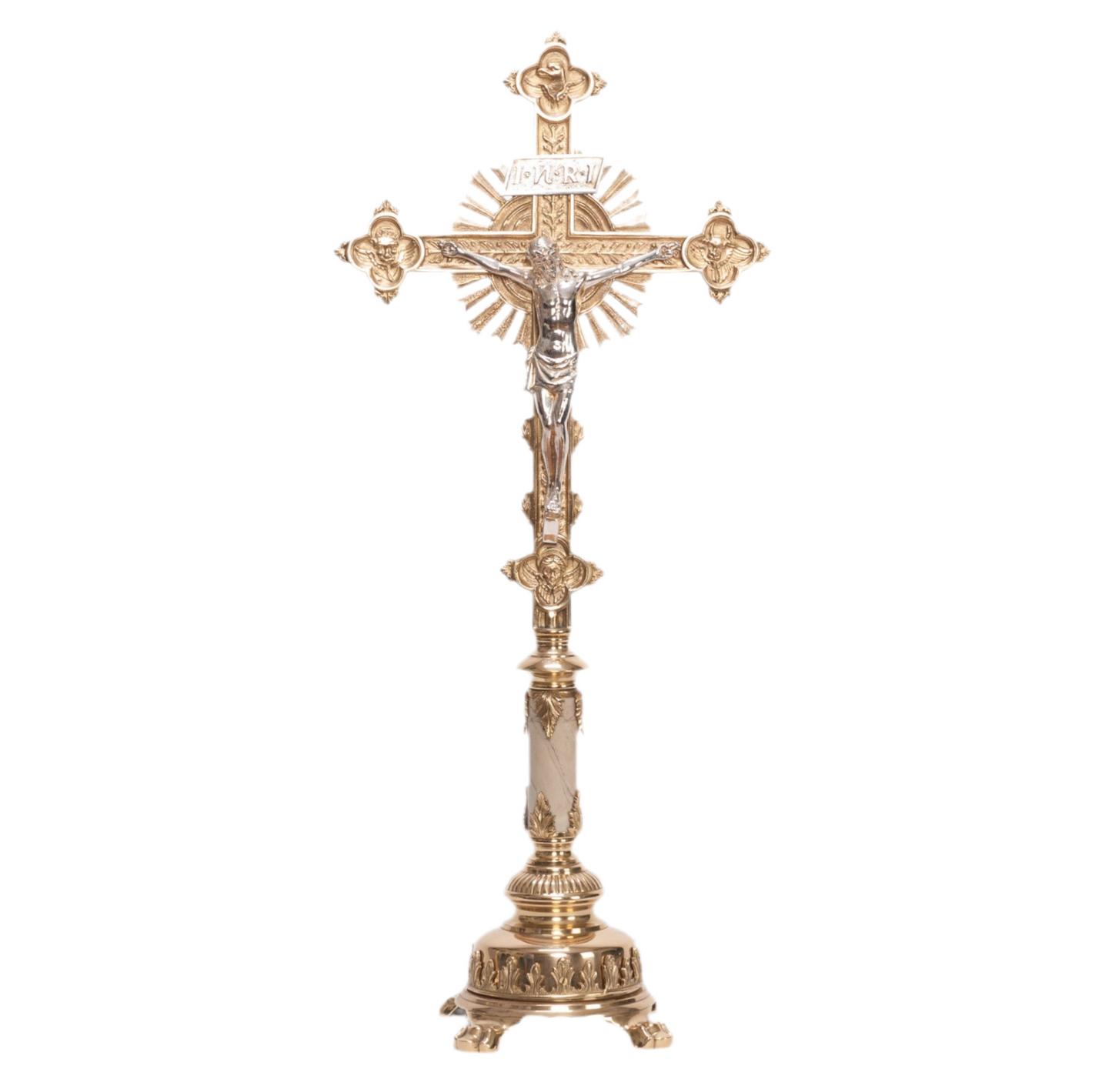H-108B-MS Marble Stem Altar Cross