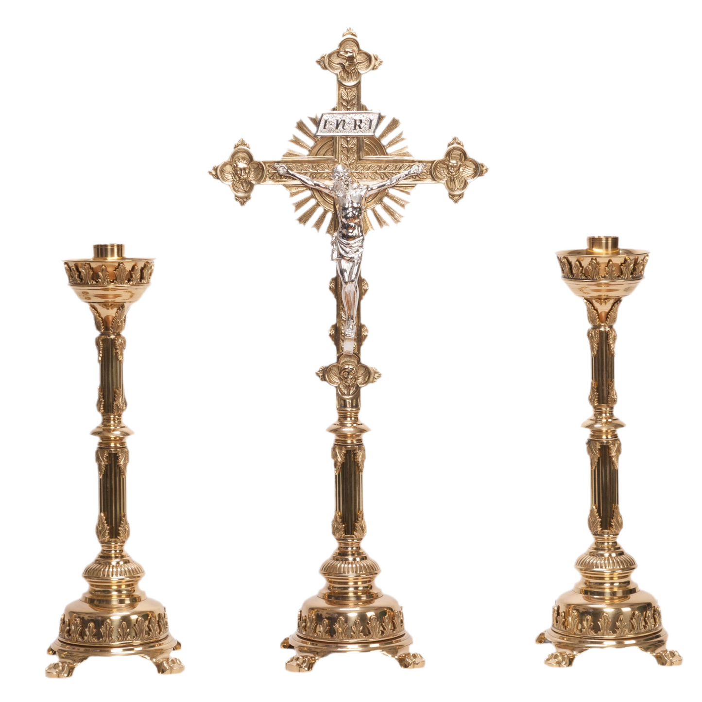 H-108B-FS Fluted Stem Altar Cross