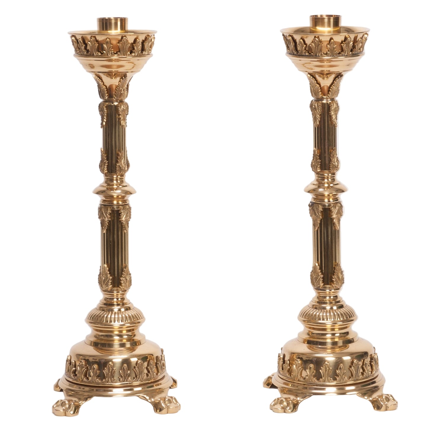 H-108FS Fluted Stem Candlestick