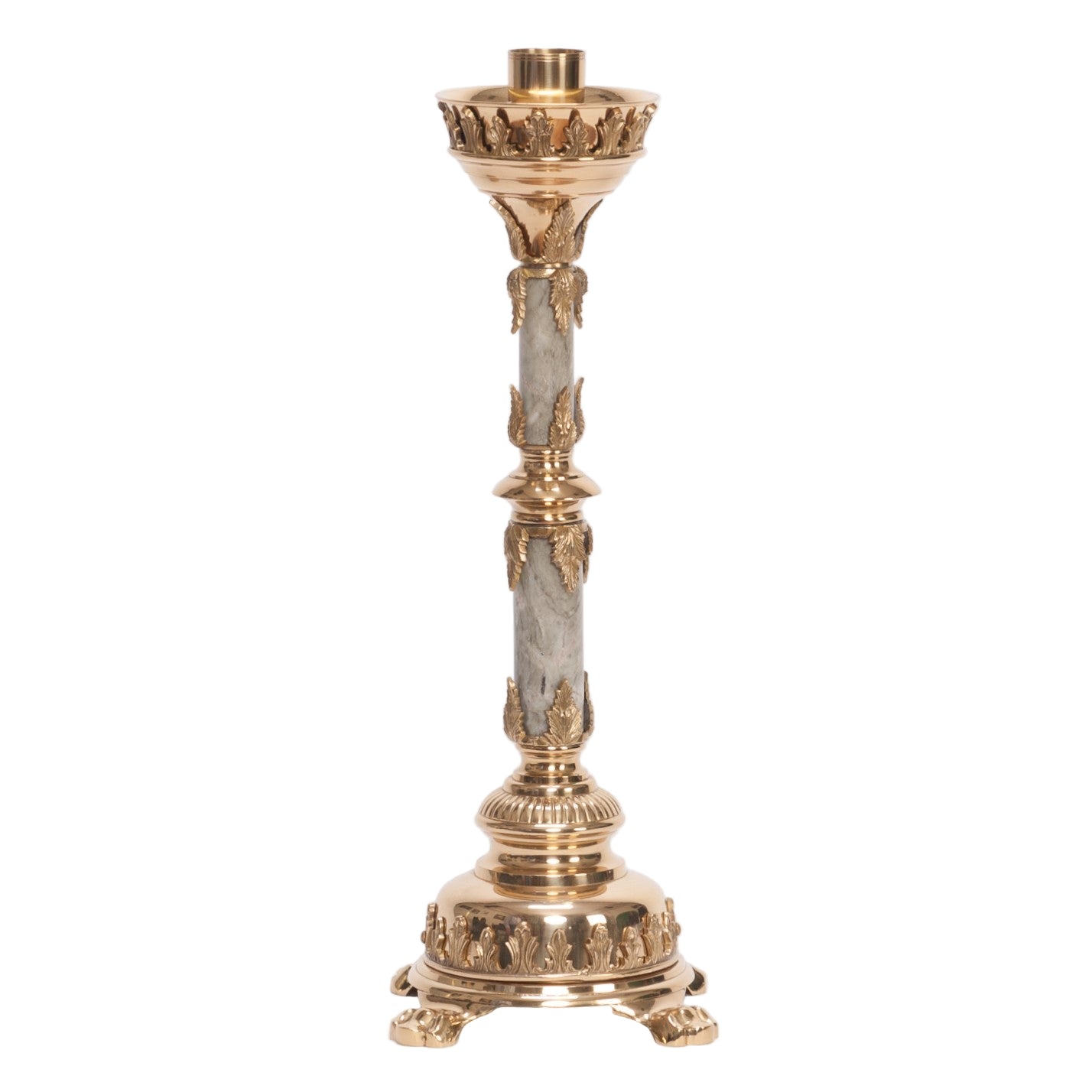 H-108MS Marble Stem Candlestick