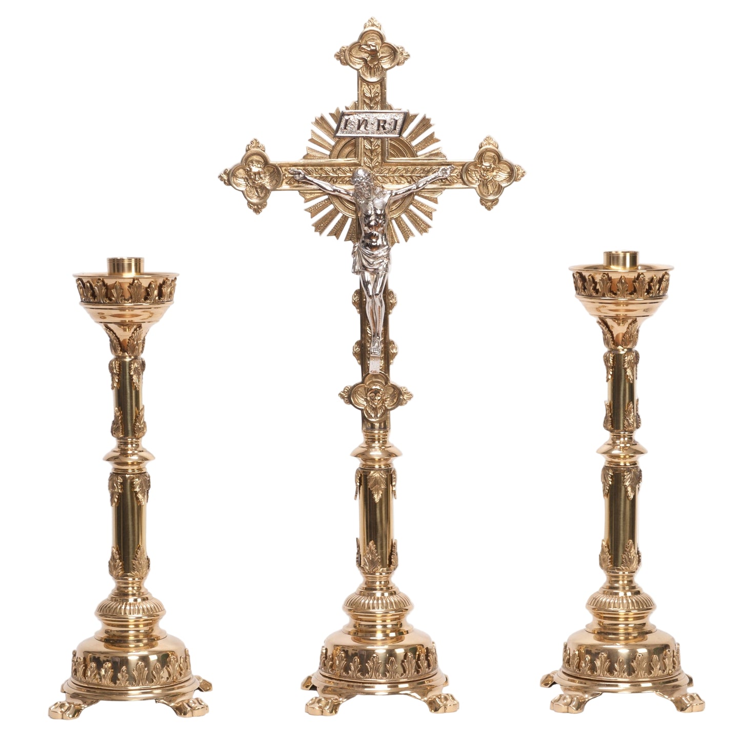 H-108SS Brass Smooth Stem Candlestick