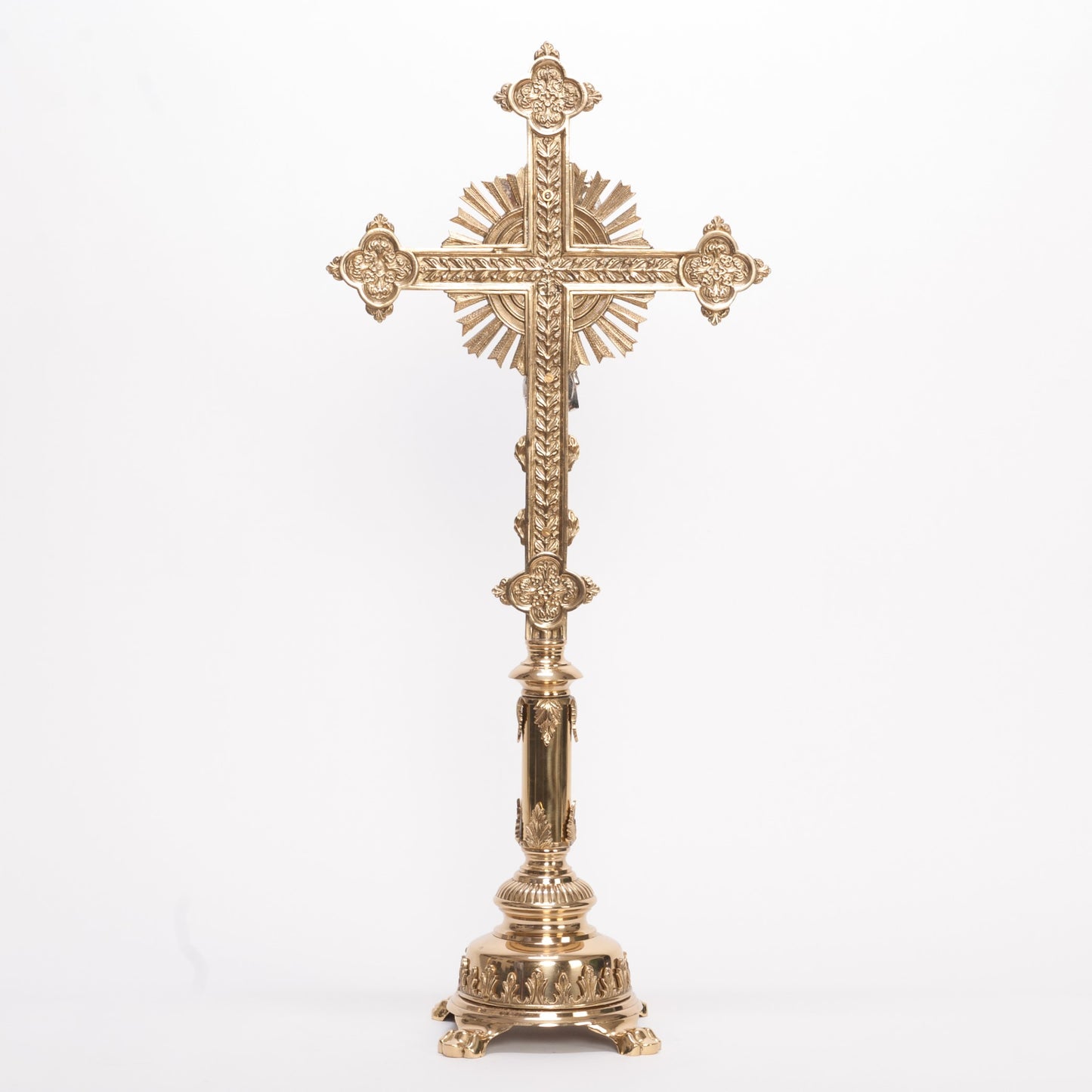 H-108B-SS Brass Stem Altar Cross