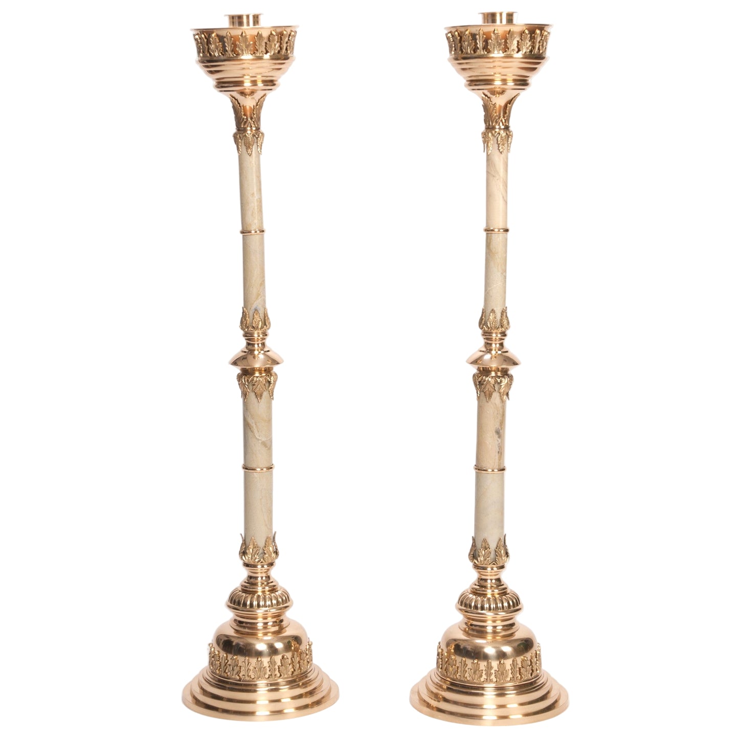 H-109MS Marble Stem Altar Candlestick