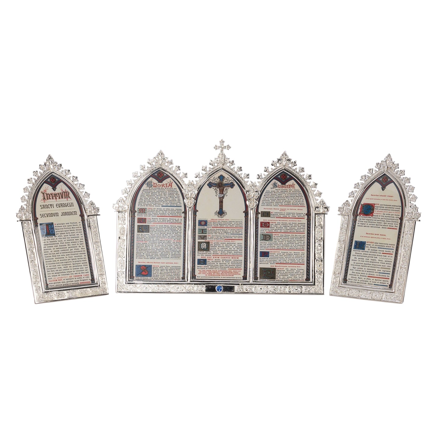 H-113-114S Silver Plated Mass Cards