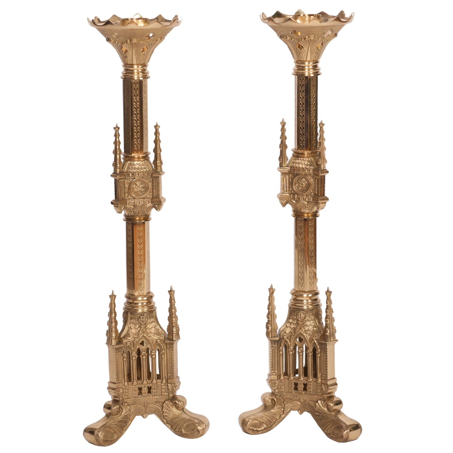H-125-30 Brass Candlestick