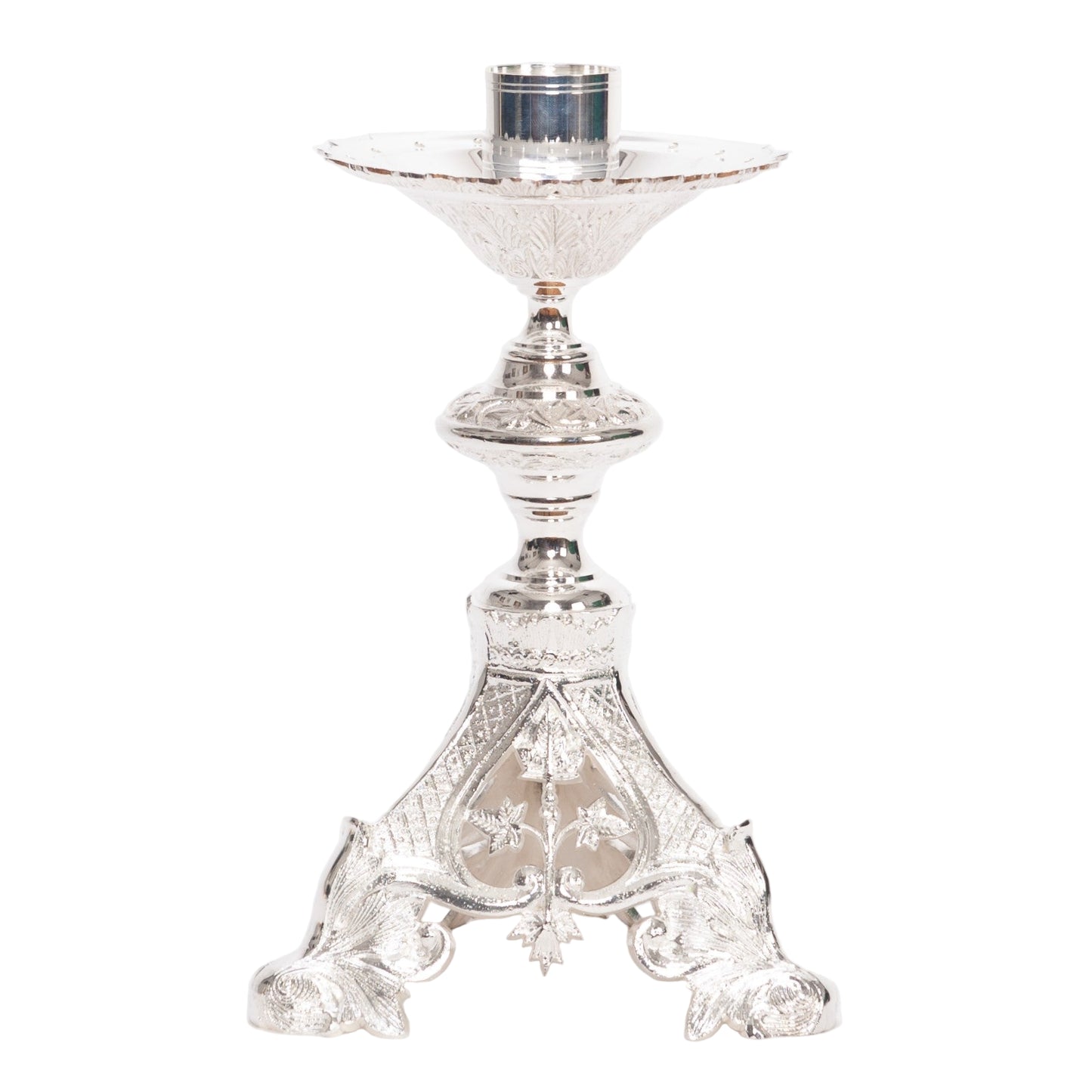 H-135SHS Silver Plated Candlestick