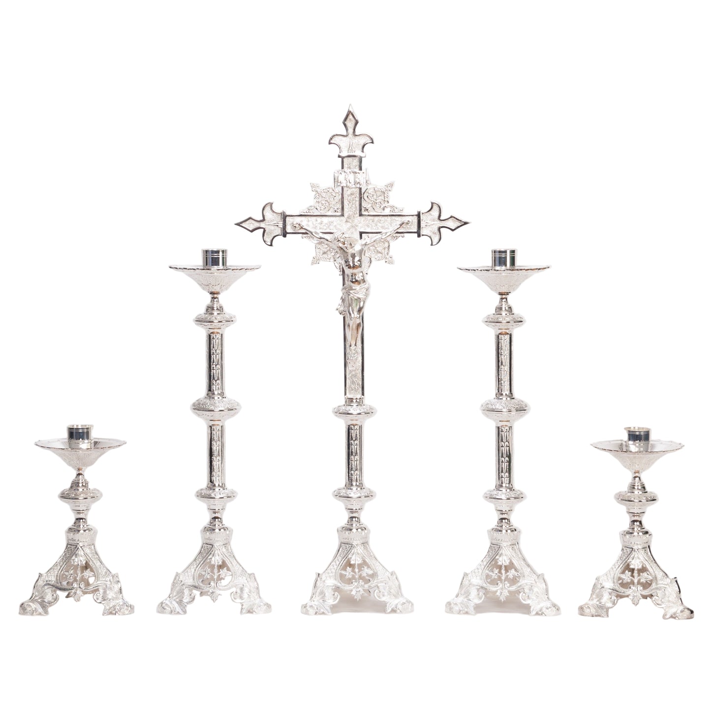 H-135S Silver Plated Candlestick