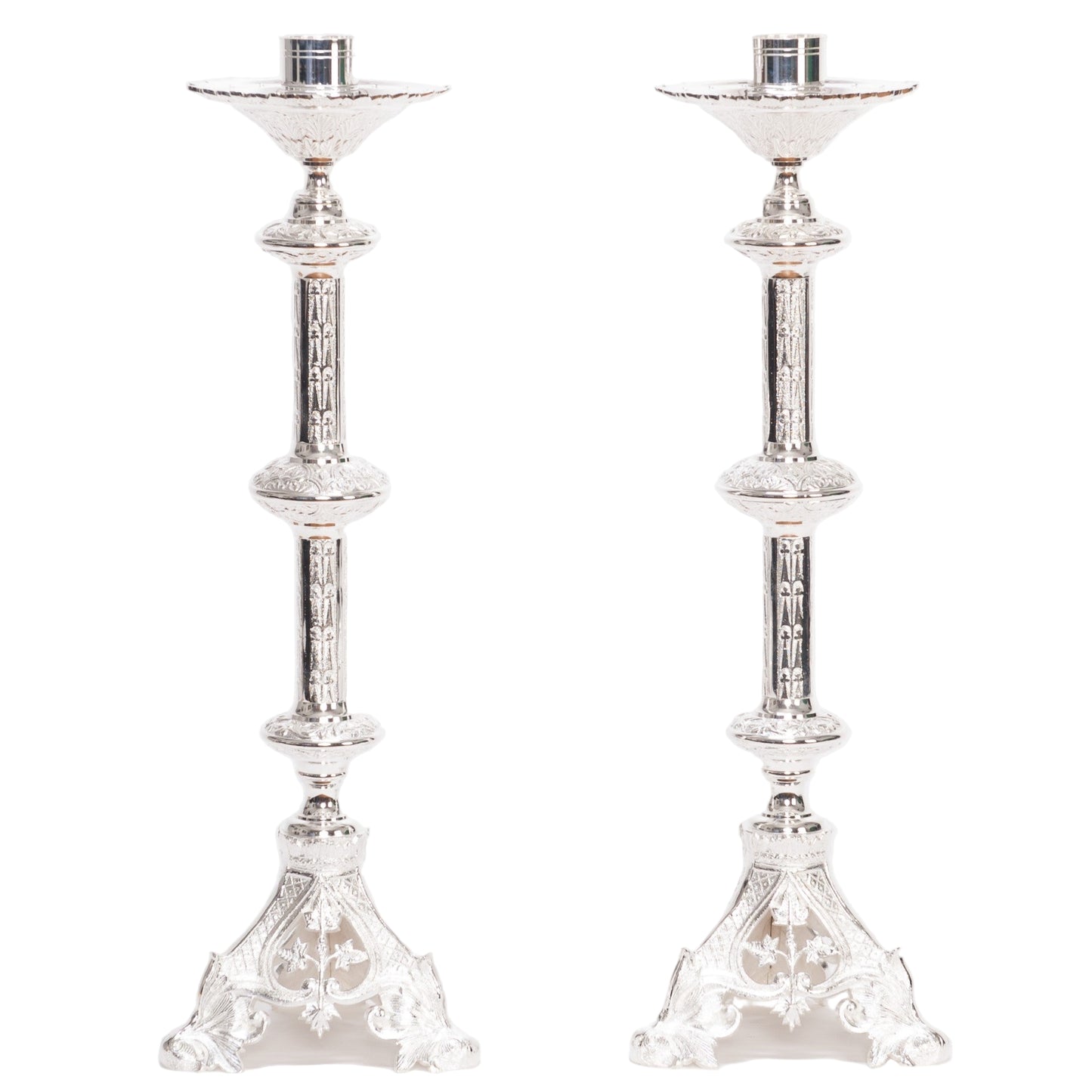 H-135S Silver Plated Candlestick