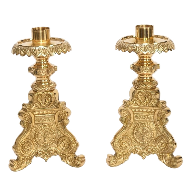 H-152 12" Baroque Candlestick