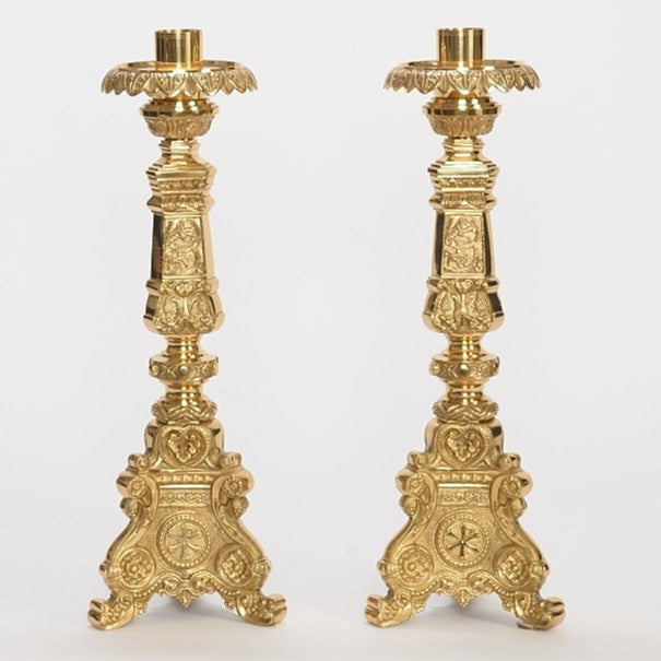 H-152 18" Baroque Candlestick