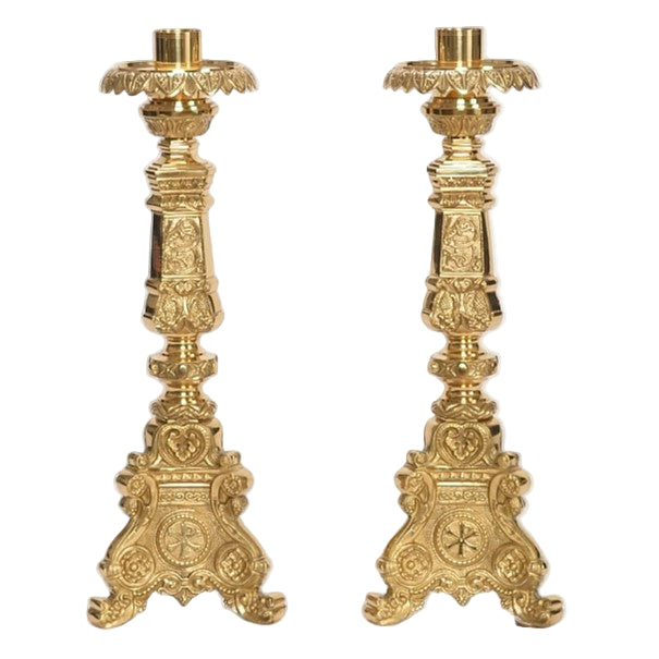 H-152 18" Baroque Candlestick