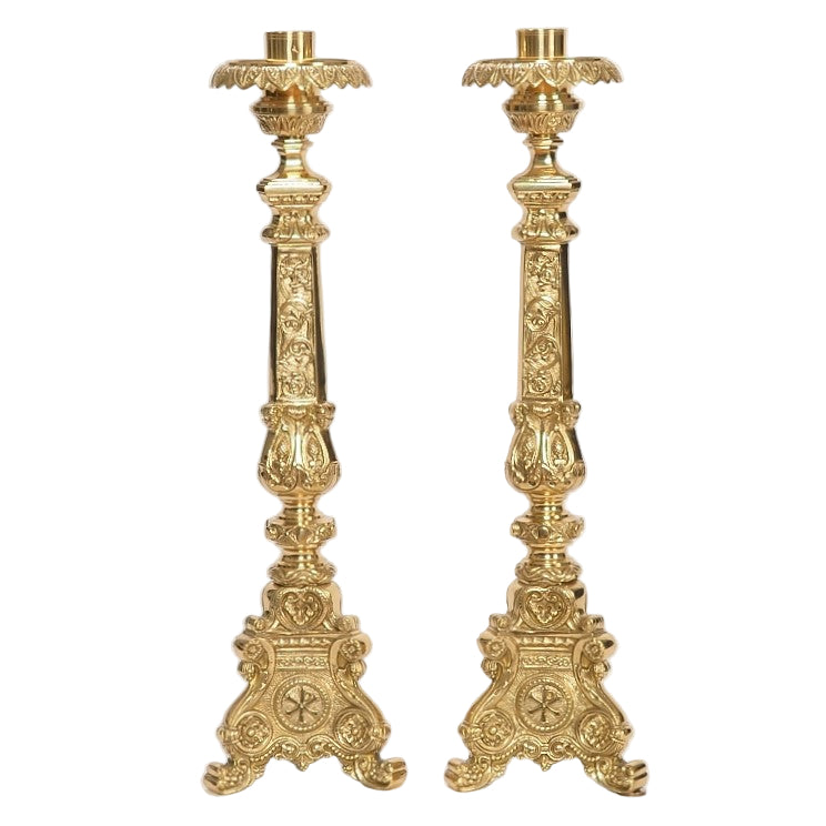H-152-24" Baroque Candlestick