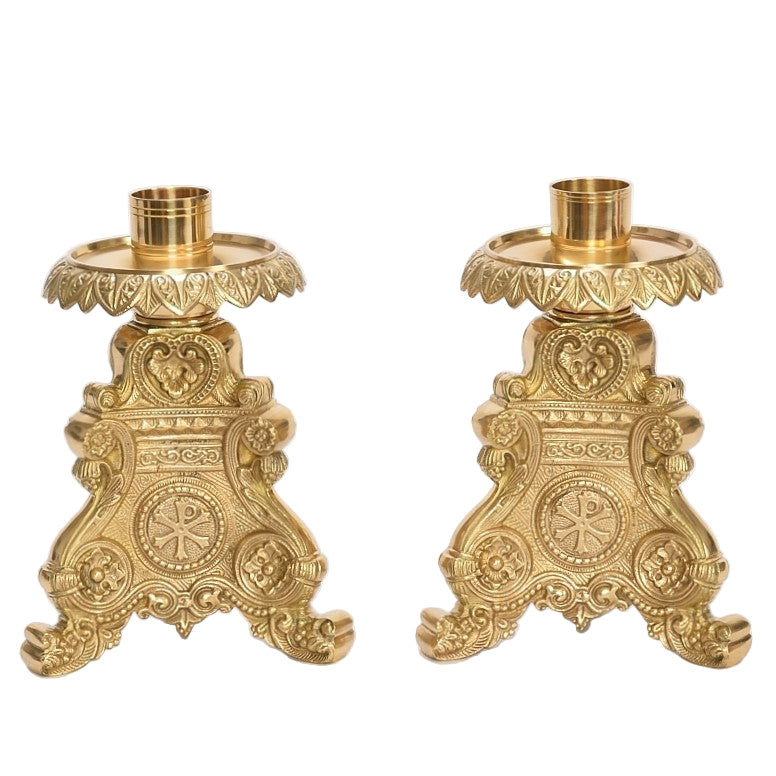 H-152 8" Baroque Candlestick