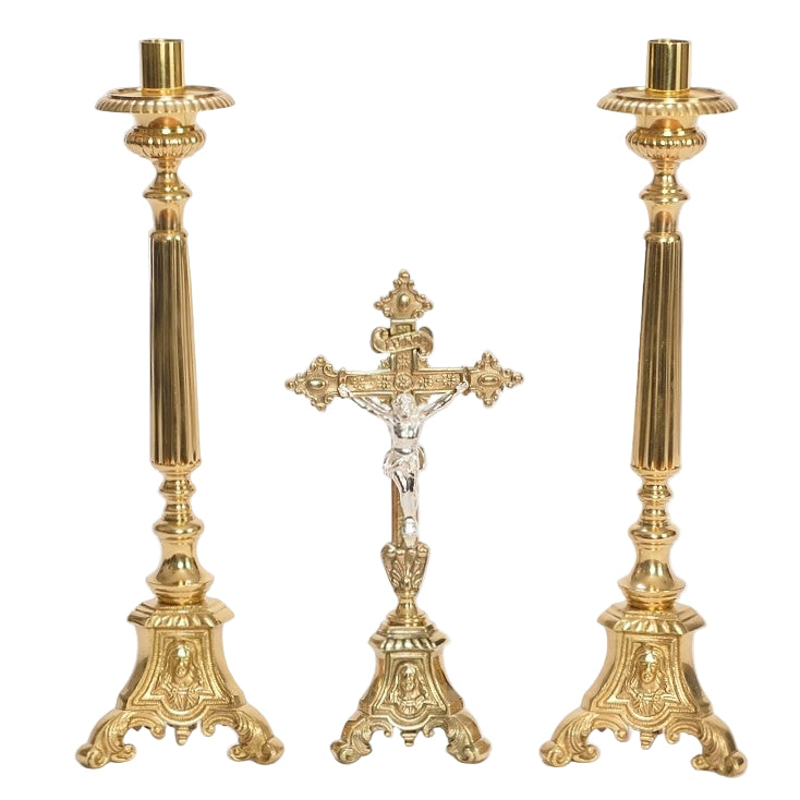 H-175-16 Holy Family Candlestick