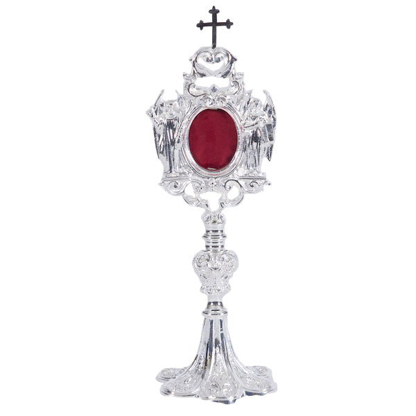 H-1S Silver Plated Angel Reliquary