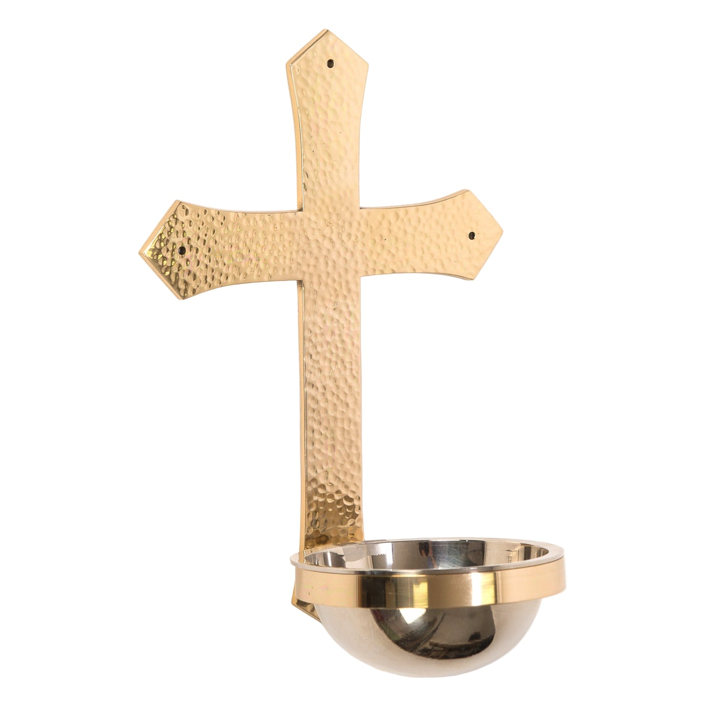 H-243 Hand Hammered Holy Water Font
