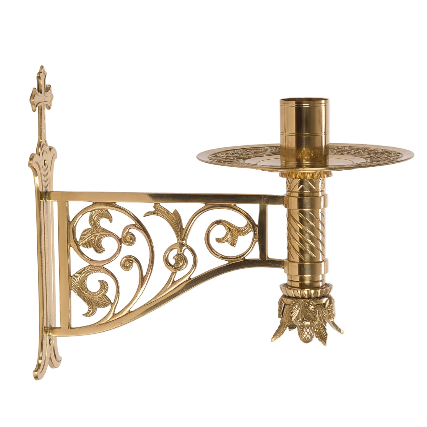 H-252CR Consecration Candlestick with Cross