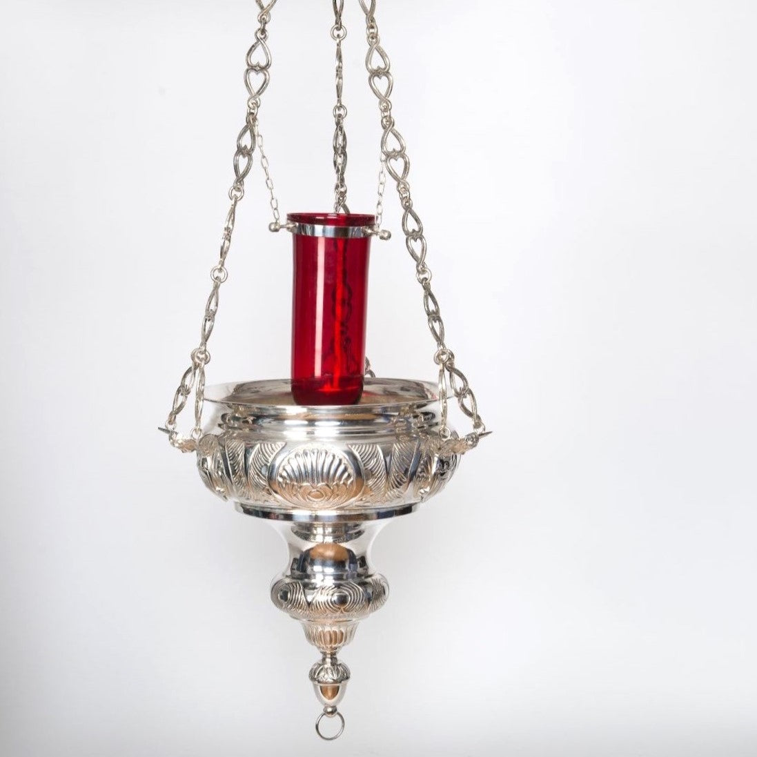 H-274S Silver Plated Hanging Church Sanctuary Lamp