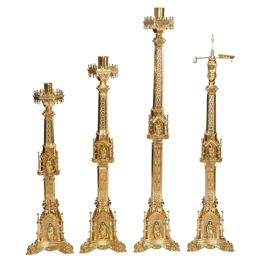 H-340-48" Large Gothic Candlestick