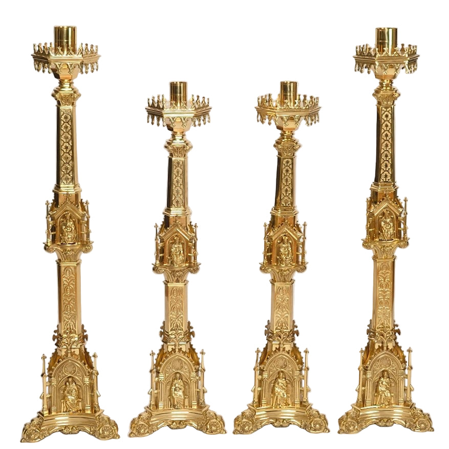 H-340-48" Large Gothic Candlestick