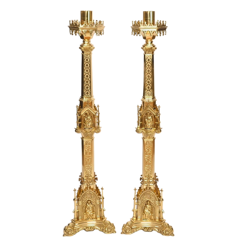 H-340-48" Large Gothic Candlestick