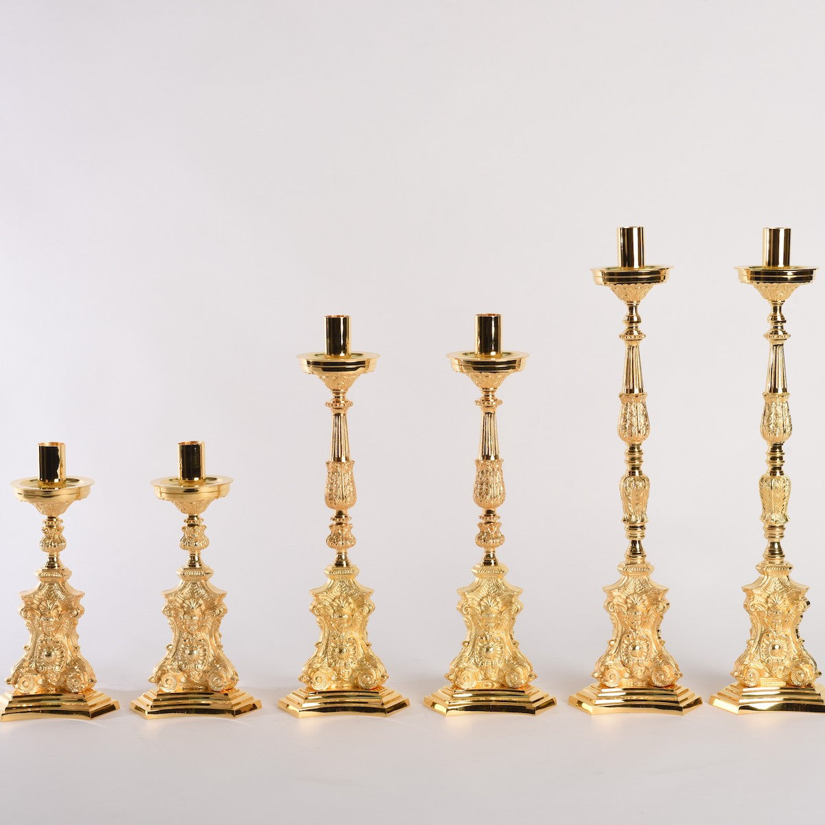 H-372G Gold Plated Candlestick