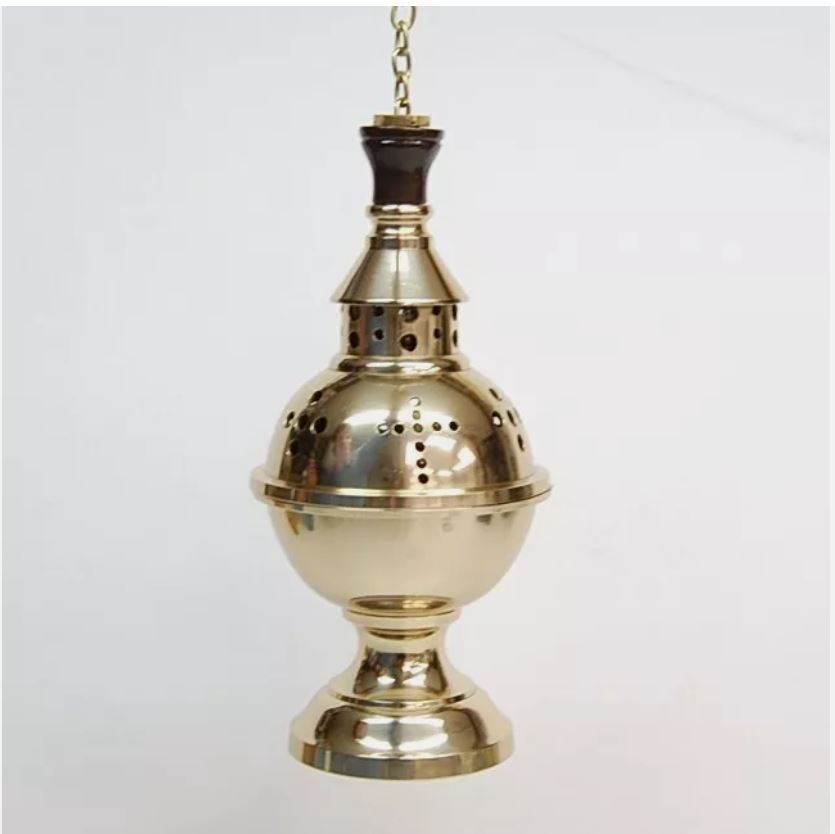 H-431SC Single Chain Brass Censer