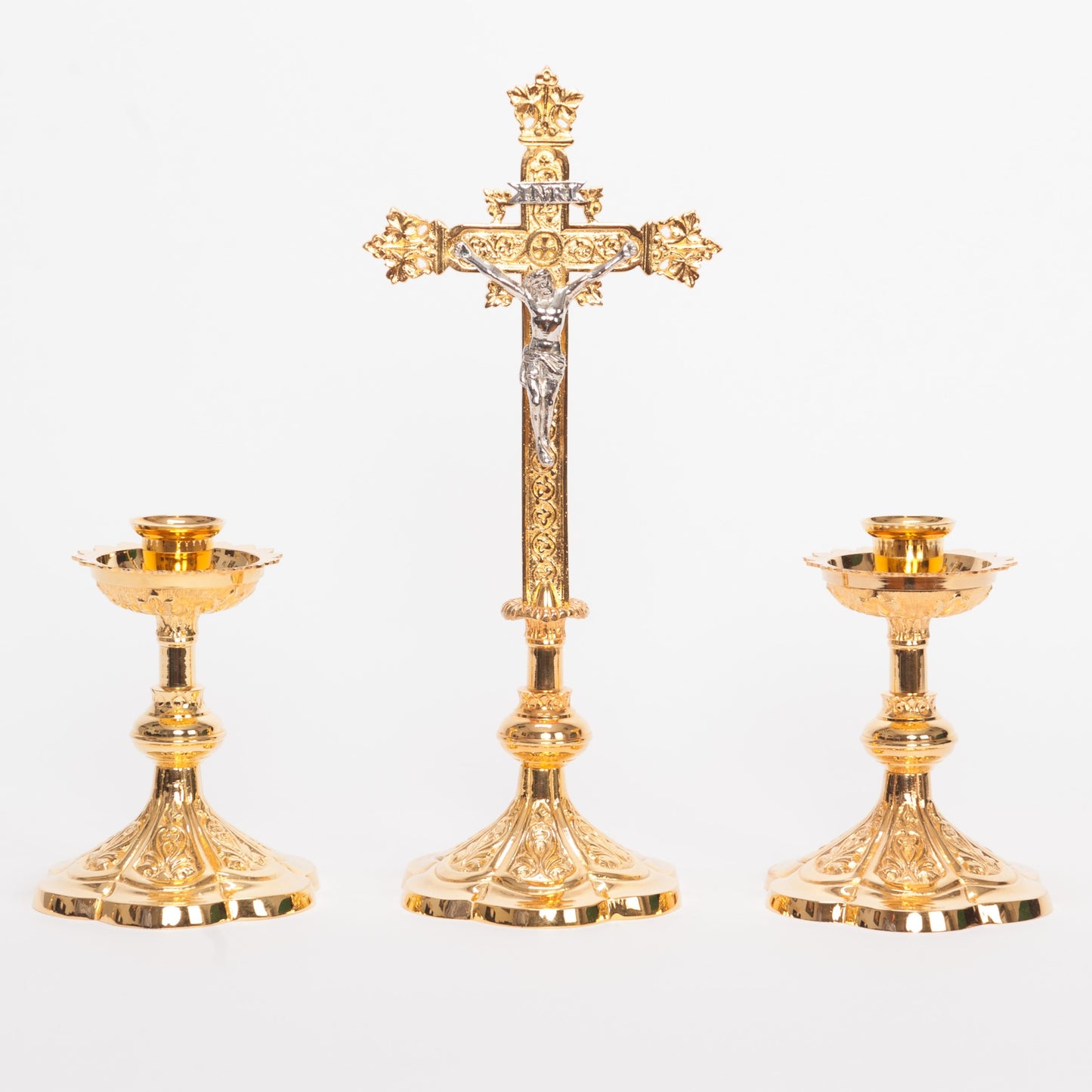 H-44BG Gold Plated Altar Candlestick