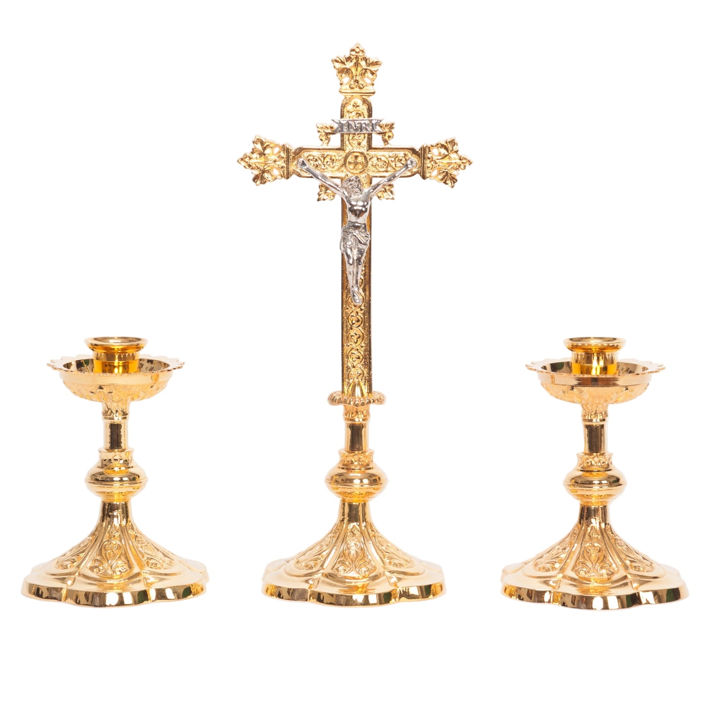H-44BG Small Gold Plated Altar Candlestick