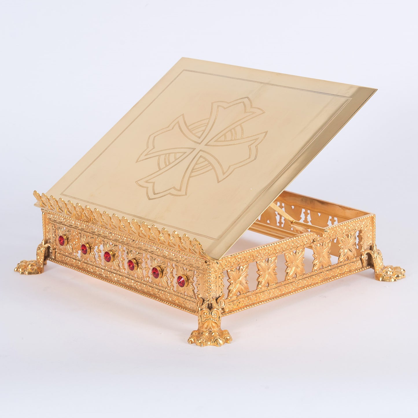 H-81G Gold Plated Missal Stand, Book Stand
