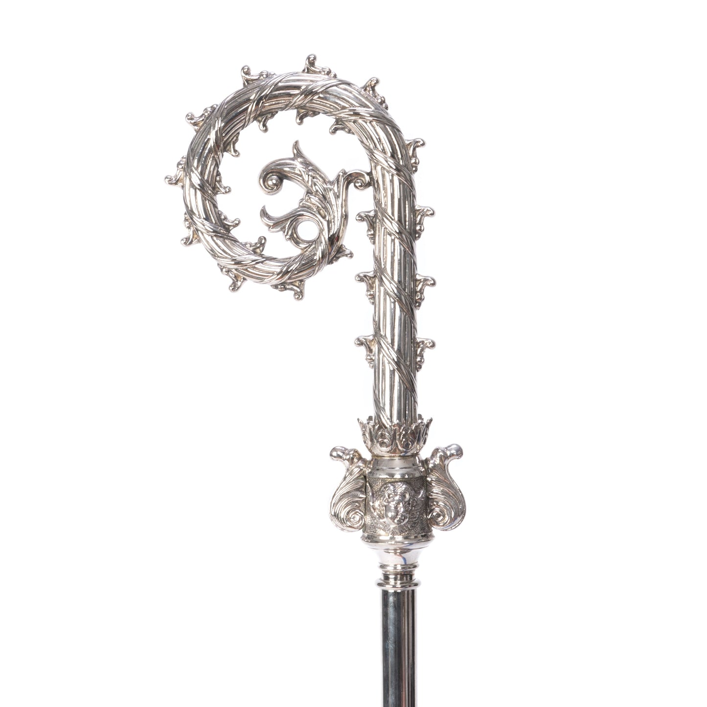 H-90S Silver Plated Bishop Crosier