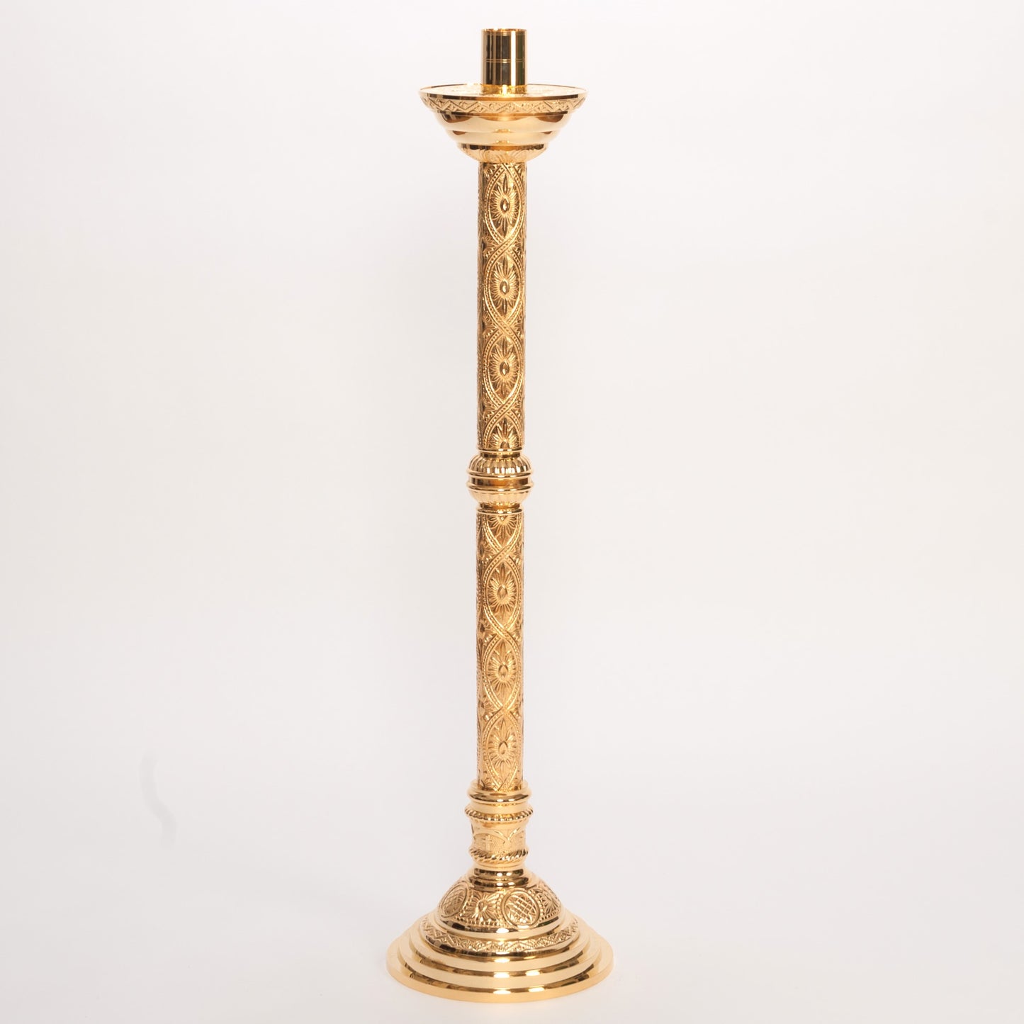 H-98G-42 Gold Plated Paschal Candlestick