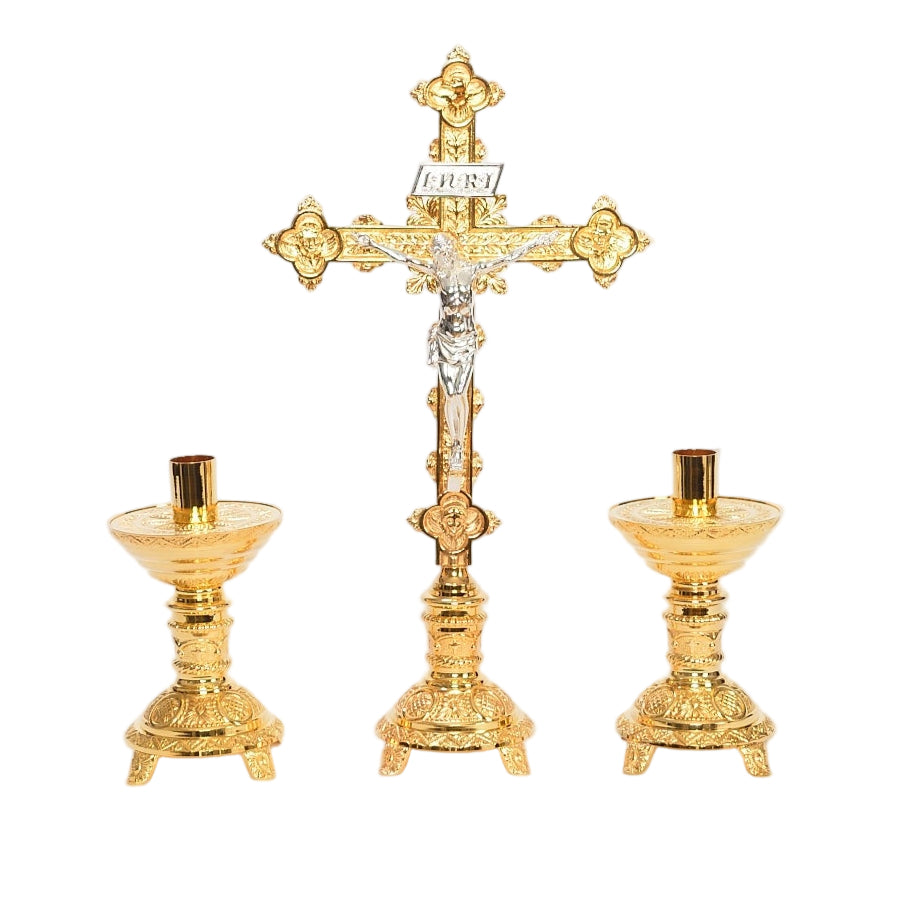 H-98G-8.5 Gold Plated Candlestick