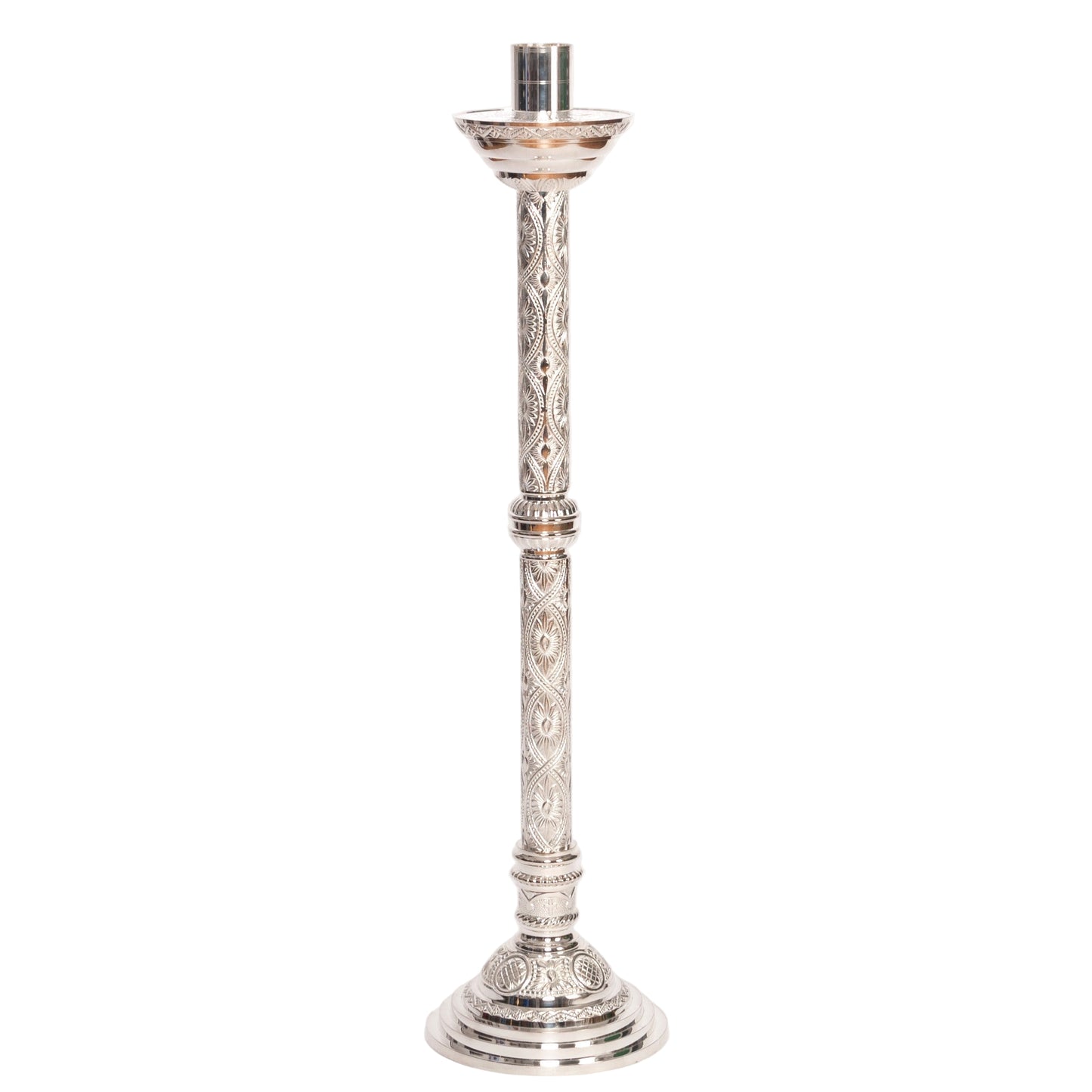 H-98PAS-48 Silver Paschal Candlestick