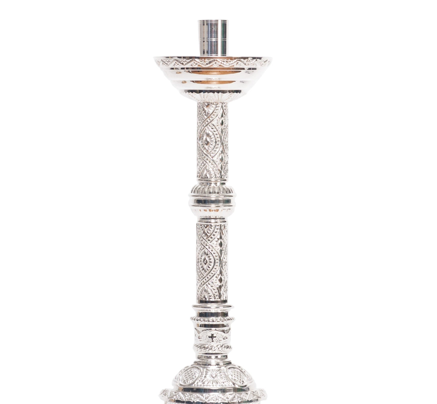 H-98S-18.5 Silver Plated Candlestick