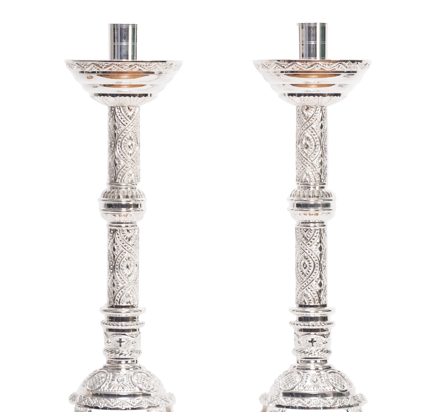 H-98S-18.5 Silver Plated Candlestick