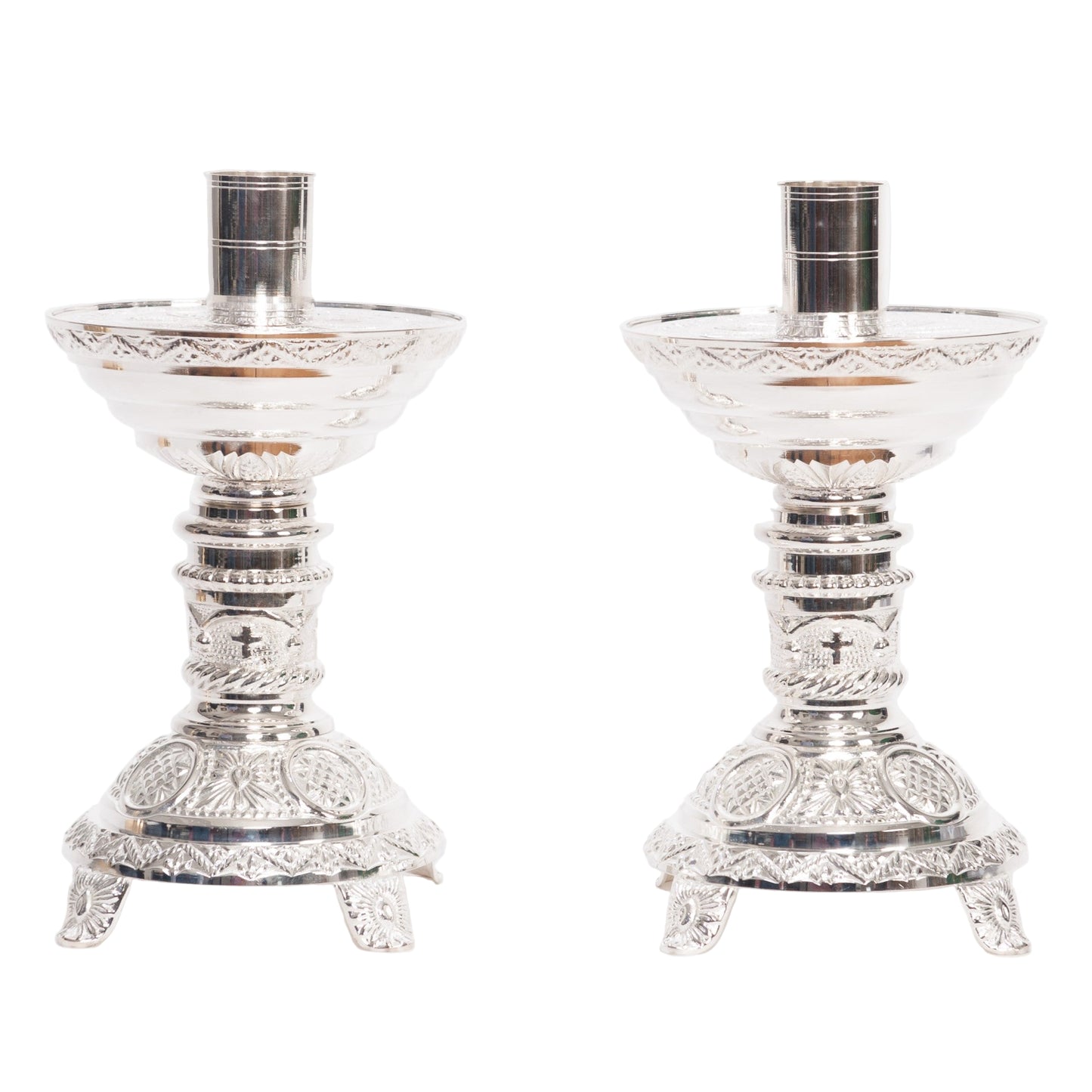 H-98S-8.5 Silver Plated Candlestick
