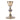 traditional Gothic chalice. all sterling silver. gold plated cup and base. silver plated node and and over cup. cross with inlaid stone on the base