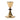 gold plated neo gothic chalice with black node and black cross on base