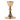 gold plated neo gothic chalice with quatrefoil base. celtic cross