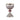 Coimbra chalice, style c. 
12 apostles around cup, 4 evangelists around base. red cornelian stone node. 