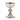 Pelage chalice. two tone gold and silver node. round base with latin text engraved. all silver plated.