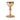 gold plated Celtic chalice. scalloped shape base with celtic cross