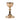 gold plated romanesque chalice with celtic cross on round base